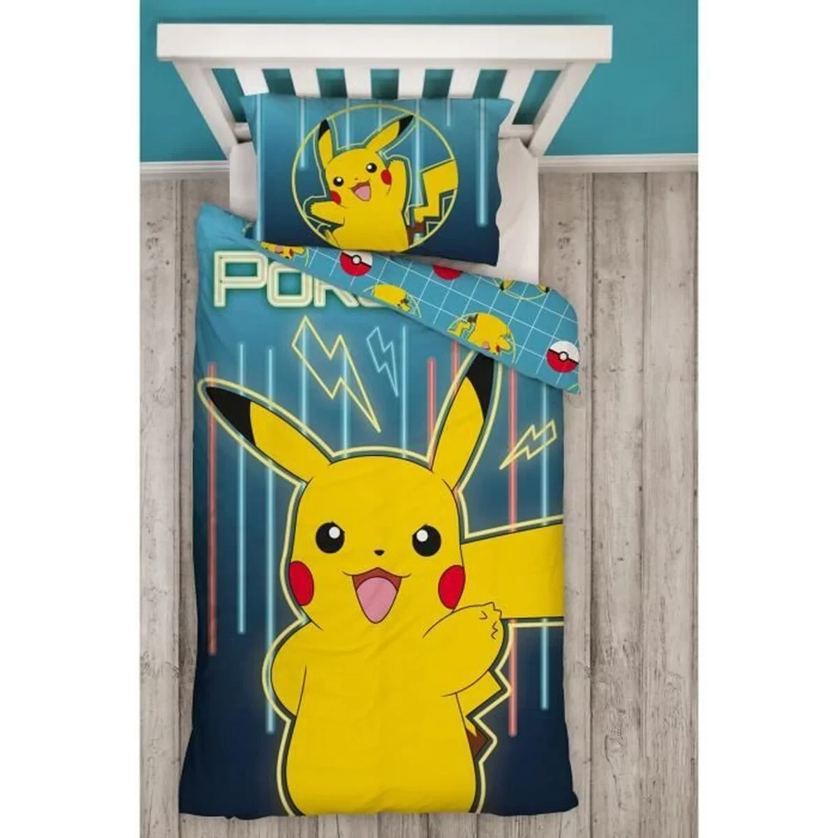 Juego de funda nórdica Pokémon Amarillo Cama de 140 2 Piezas