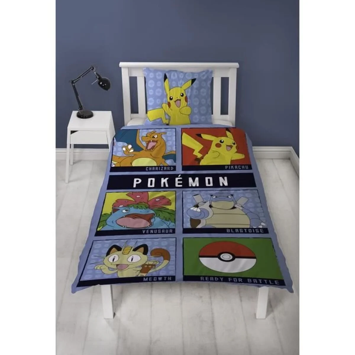 Juego de funda nórdica Pokémon Multicolor Cama de 140 2 Piezas