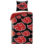 Juego de funda nórdica Naruto 25 x 4 x 30 cm Negro Rojo Cama de 140 2 Piezas