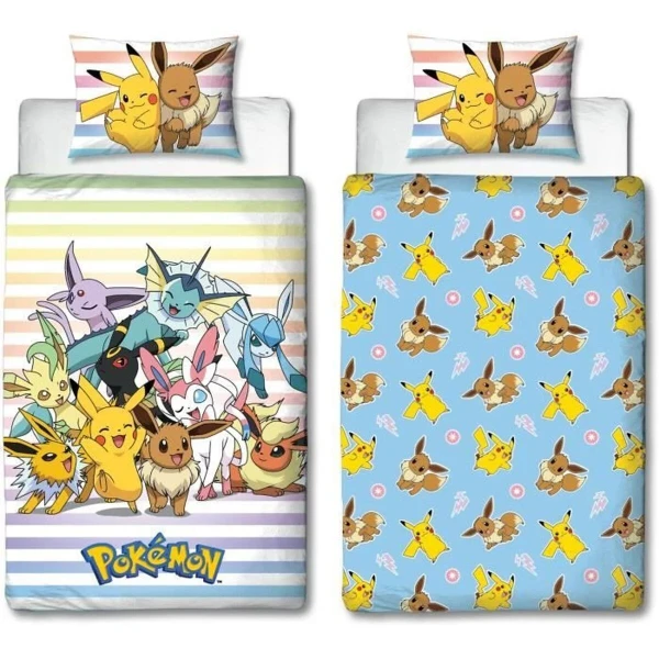 Juego de funda nórdica Pokémon 25 x 5 x 30 cm Multicolor Cama de 140 2 Piezas