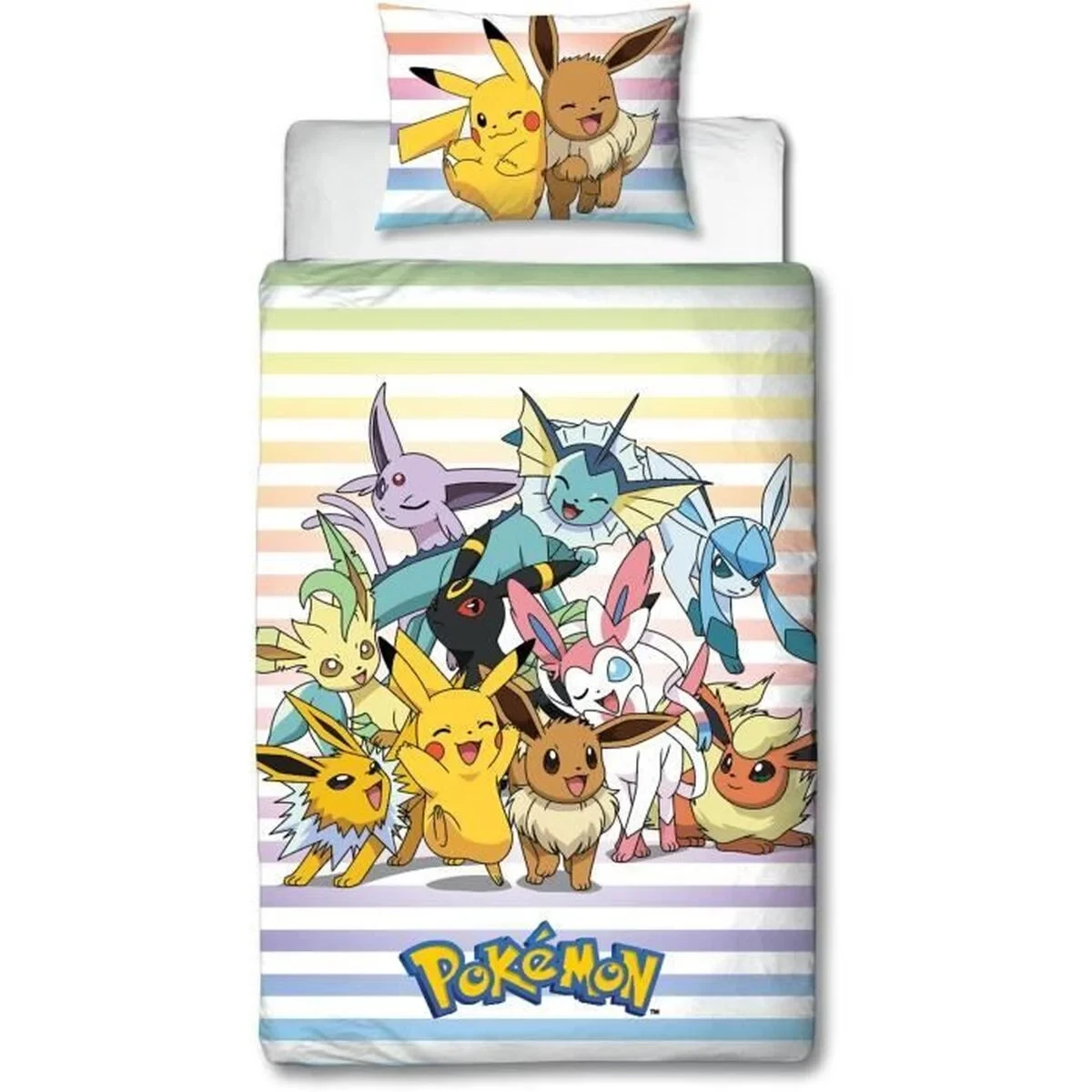 Juego de funda nórdica Pokémon 25 x 5 x 30 cm Multicolor Cama de 140 2 Piezas