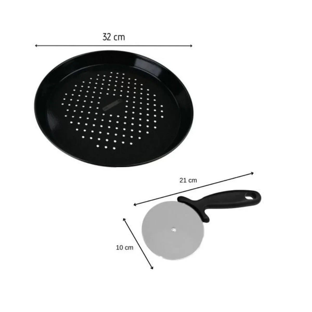 Set de Cocina FM Professional Acero Inoxidable Pizza 2 Piezas