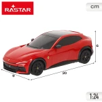 Coche Radio Control Ferrari PUROSANGUE 1:24 20 x 6 x 9 cm (4 Unidades)