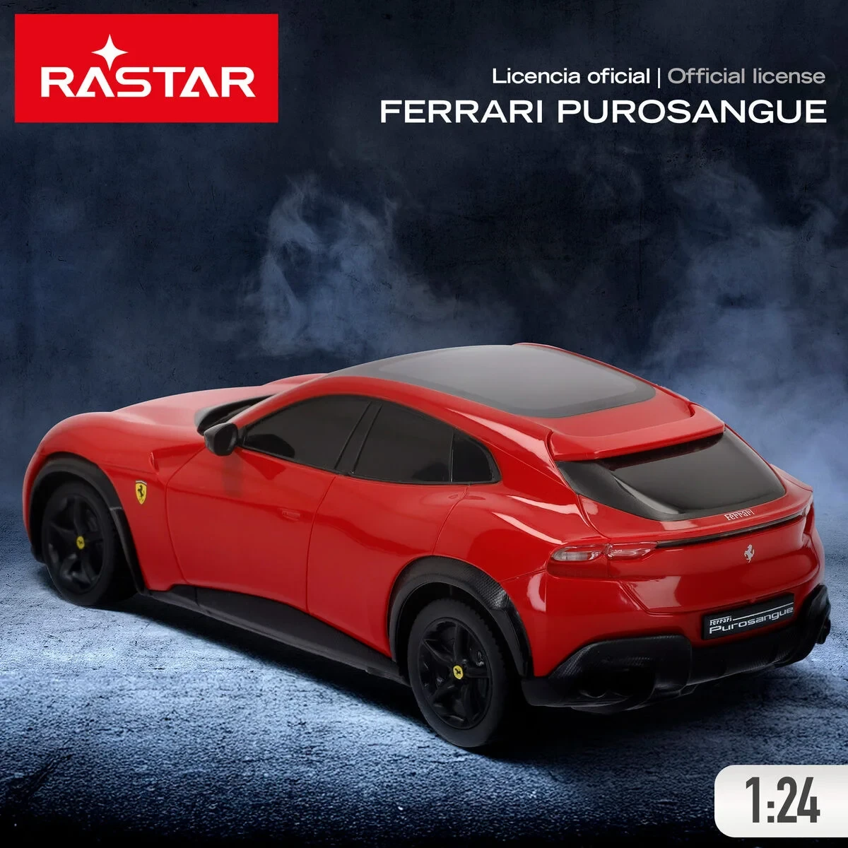 Coche Radio Control Ferrari PUROSANGUE 1:24 20 x 6 x 9 cm (4 Unidades)