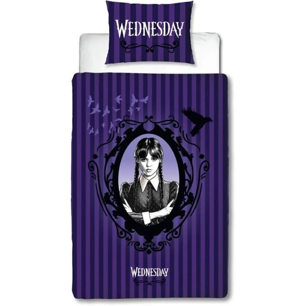 Juego de funda nórdica Wednesday Multicolor Cama de 140 2 Piezas