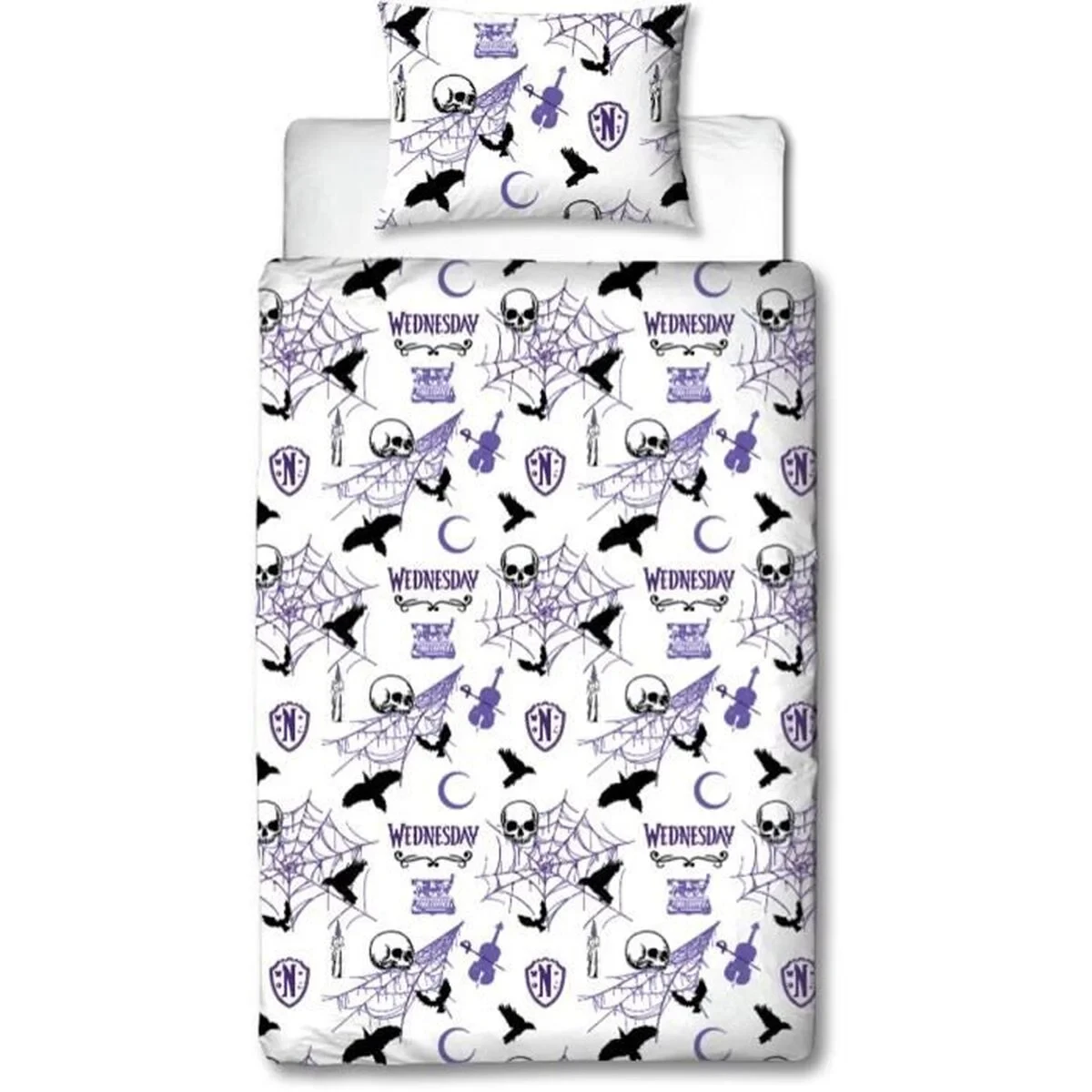 Juego de funda nórdica Wednesday Multicolor Cama de 140 2 Piezas