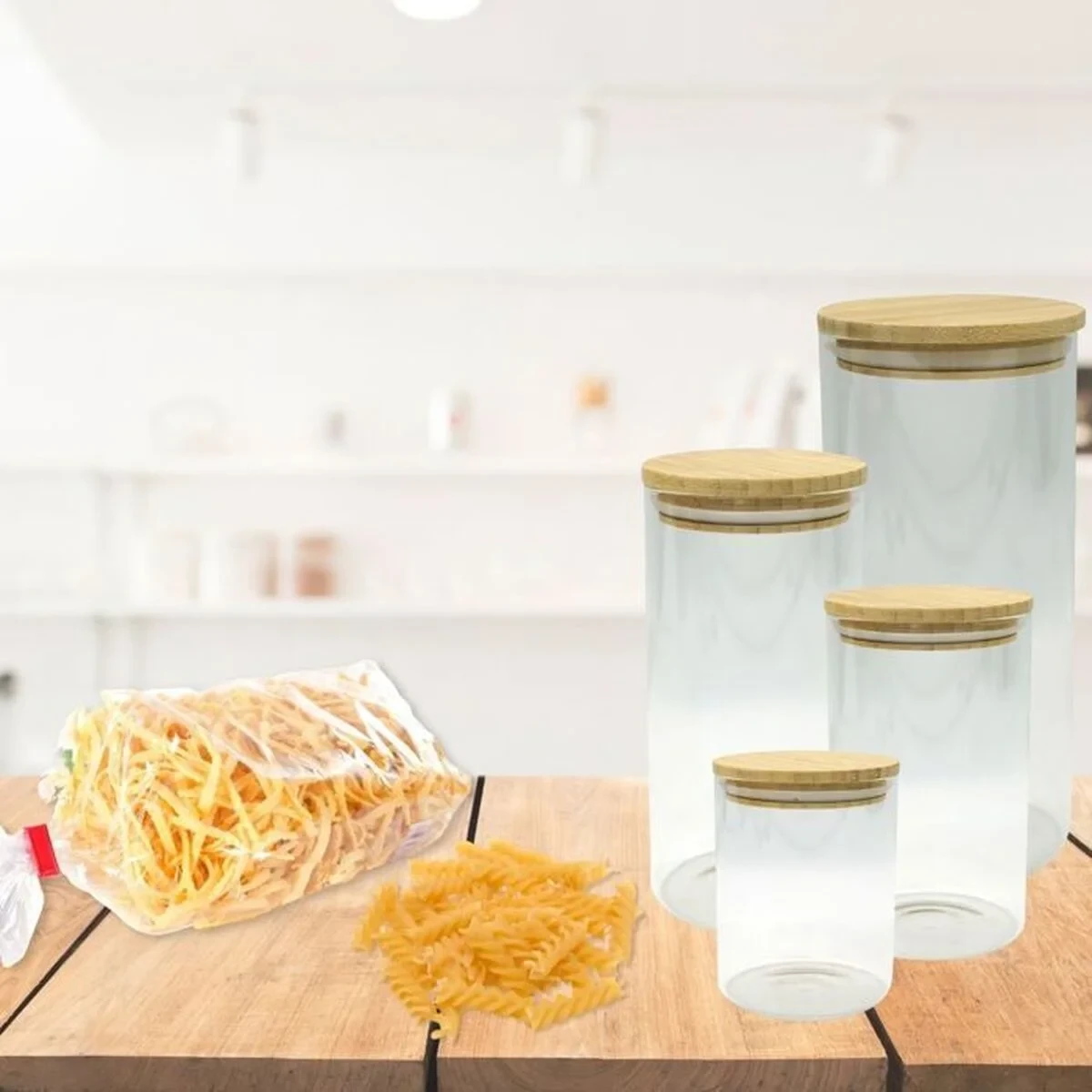 Set de Botes Fackelmann Natural (4 Piezas)