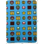 Manta Mario Bros Multicolor Cuadros escoceses