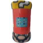 Manta Mario Bros Multicolor Cuadros escoceses