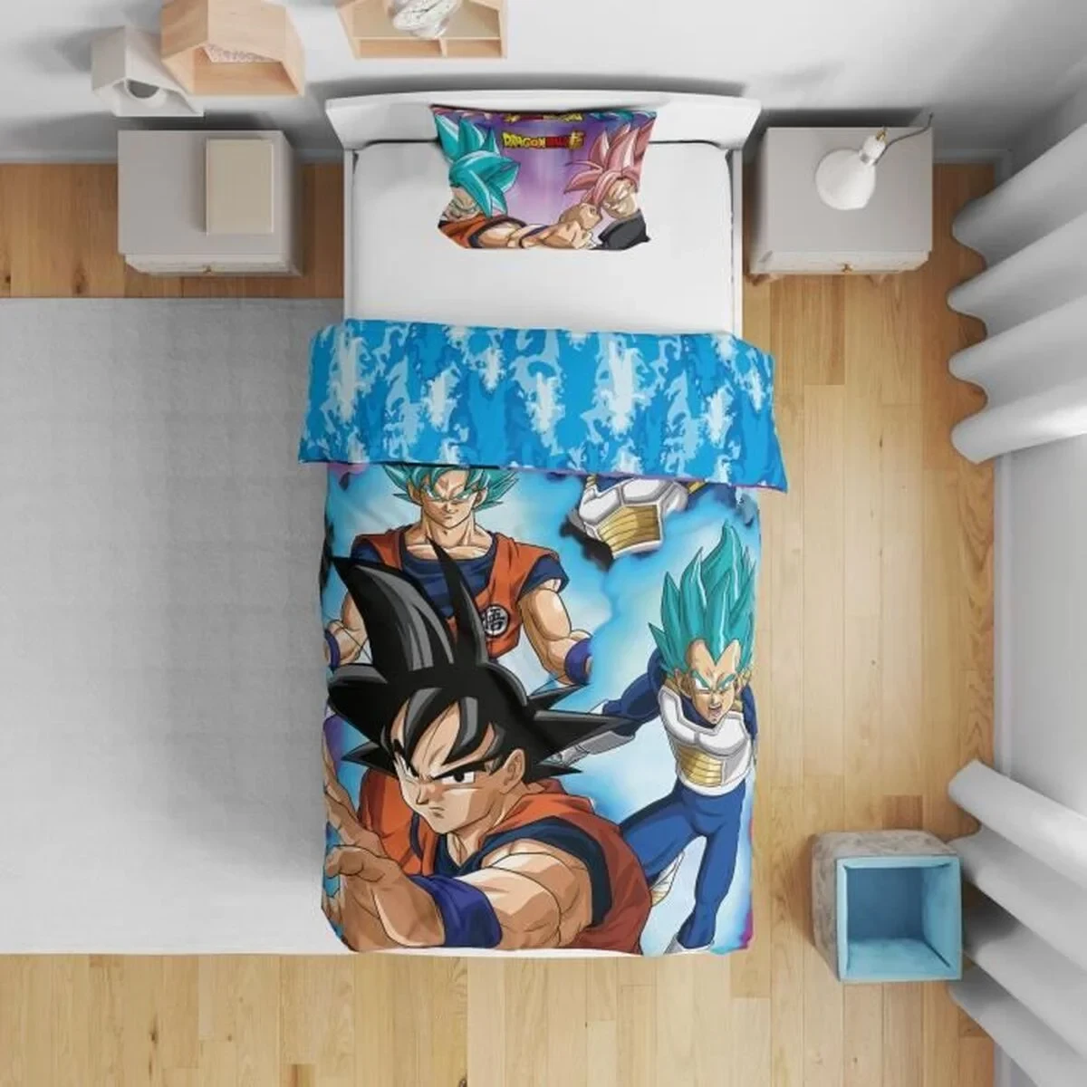 Juego de funda nórdica Dragon Ball 25 x 5 x 29 cm Multicolor Cama de 140 2 Piezas