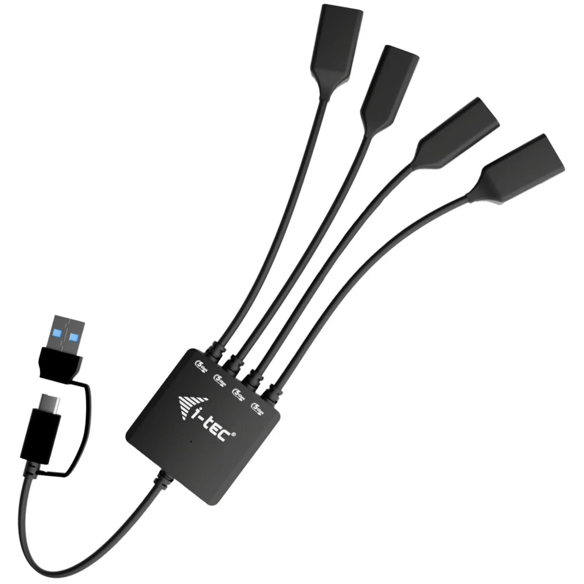 Hub USB i-Tec CACBLHUB2A2C Negro