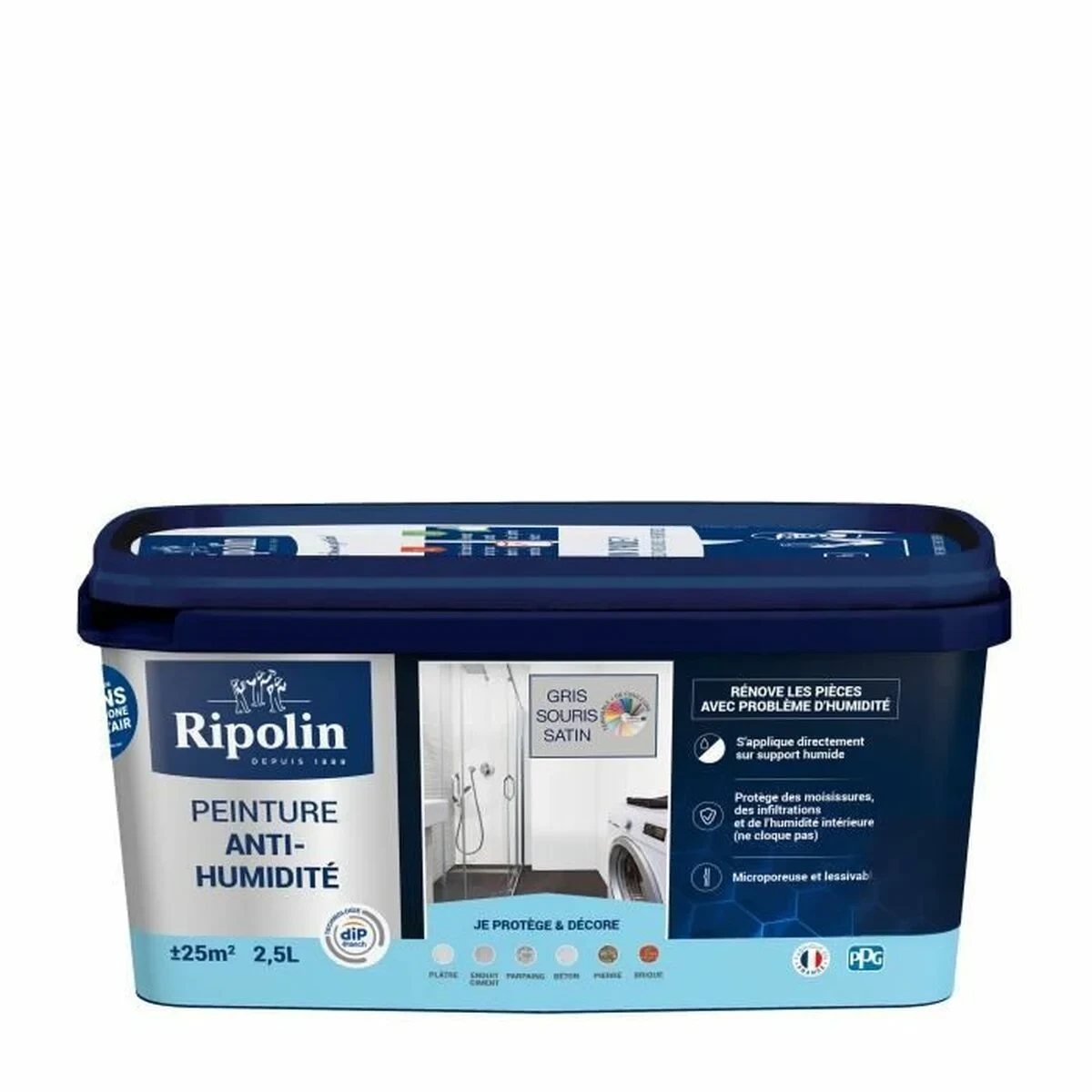 Pintura de Imprimación Ripolin Gris Satinado 2,5 L