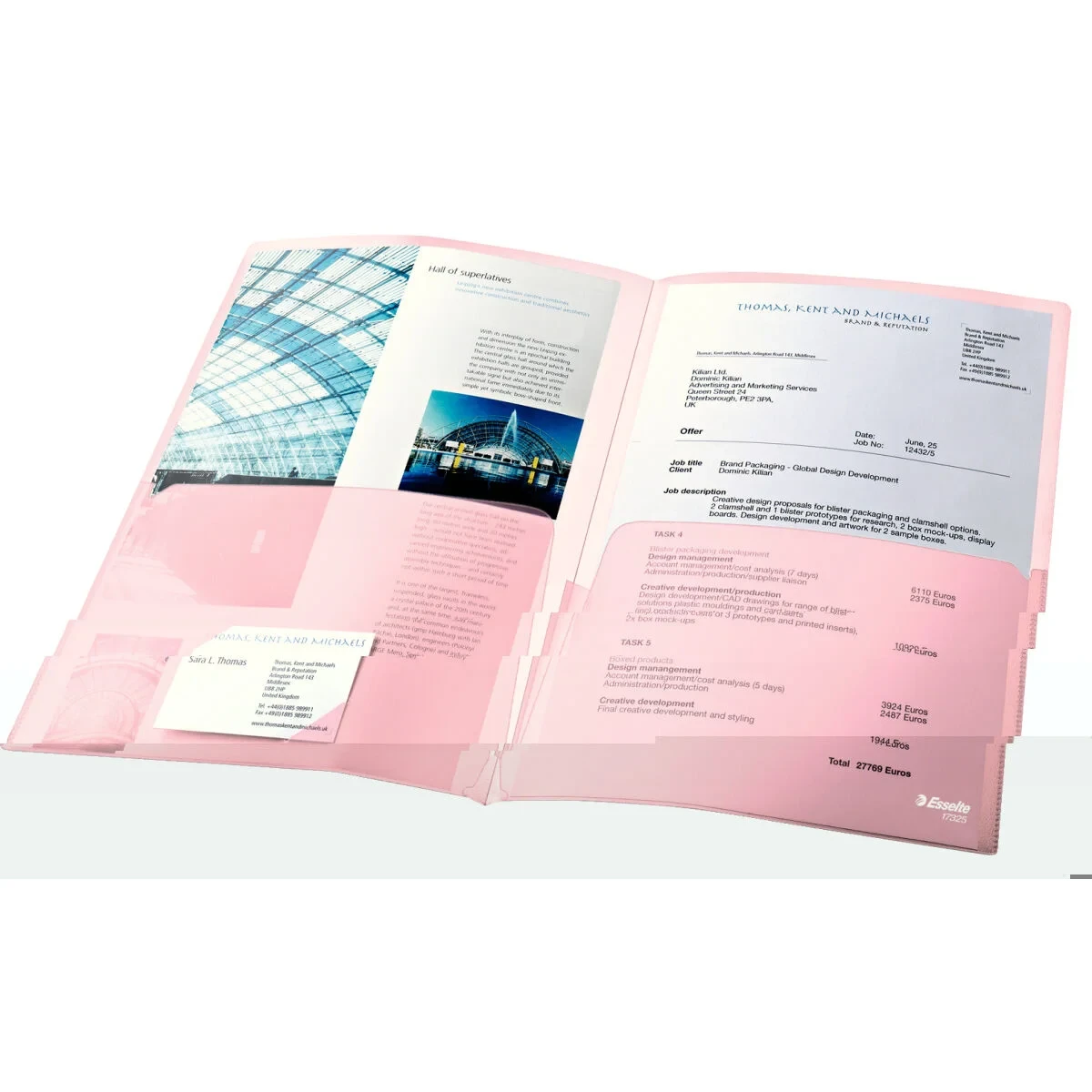 Fundas Esselte Transparente A4 Polipropileno (5 Unidades)