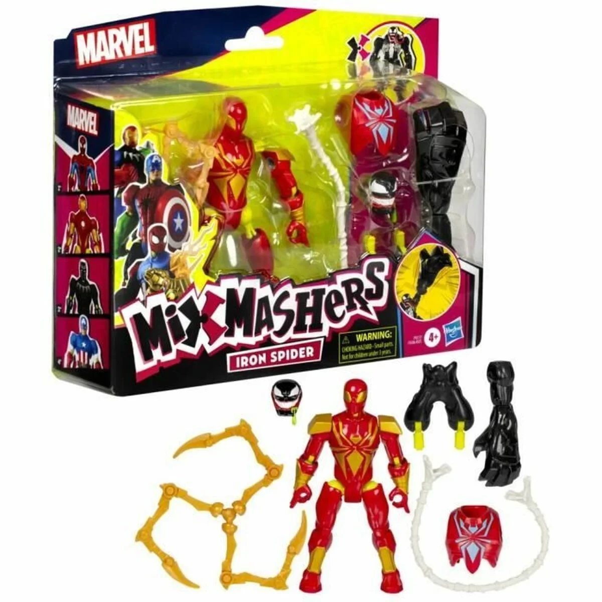 Figura Articulada Hasbro MixMashers Iron Spider Deluxe