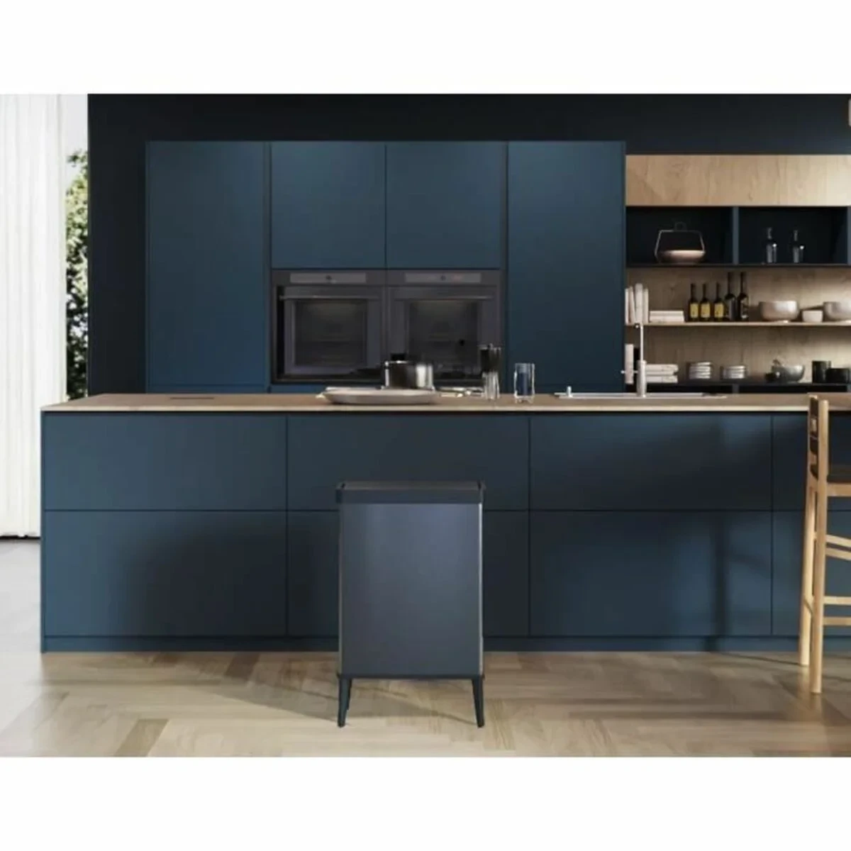 Cubo de basura Curver Azul Plástico