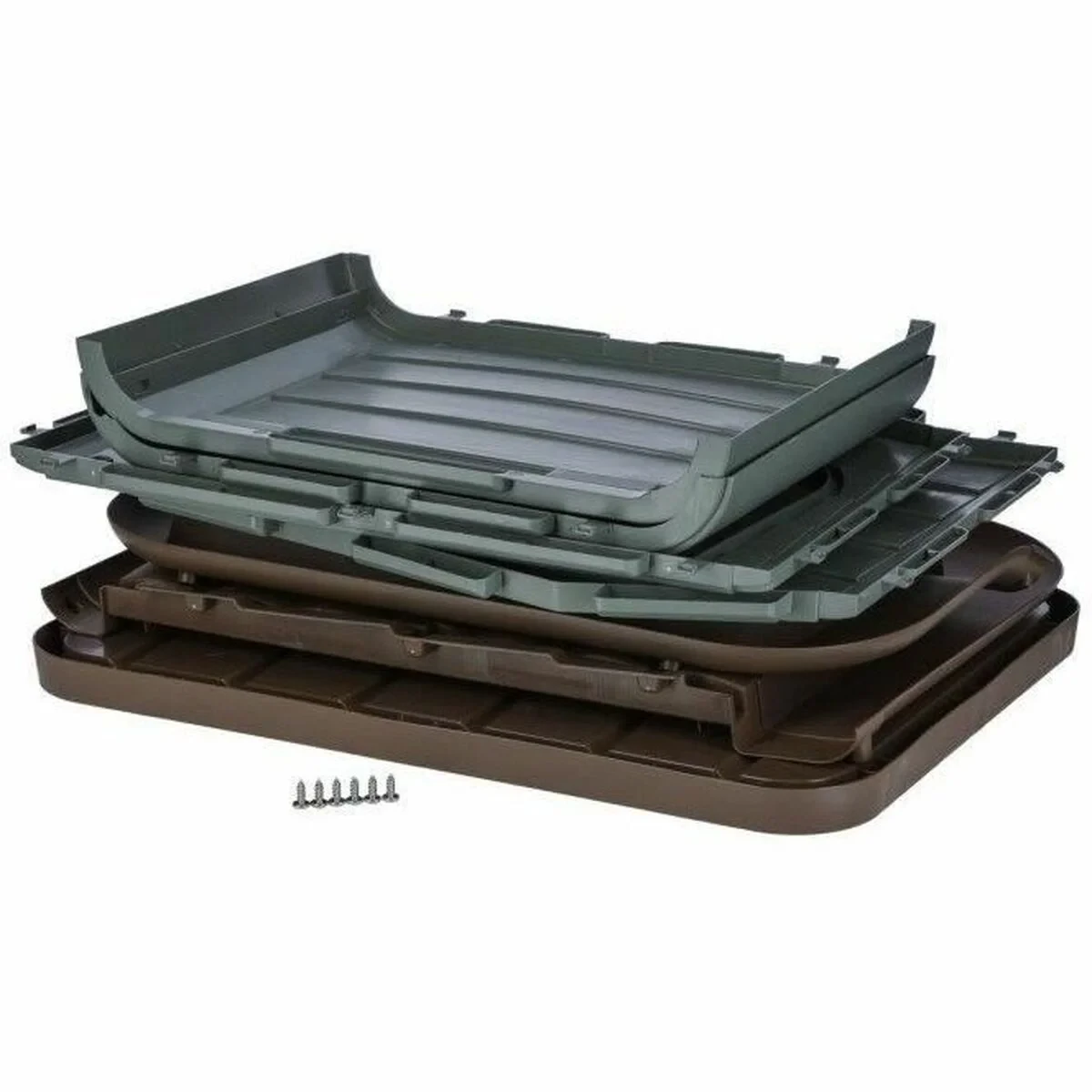 Caseta Kerbl Gris 100 % Reciclado