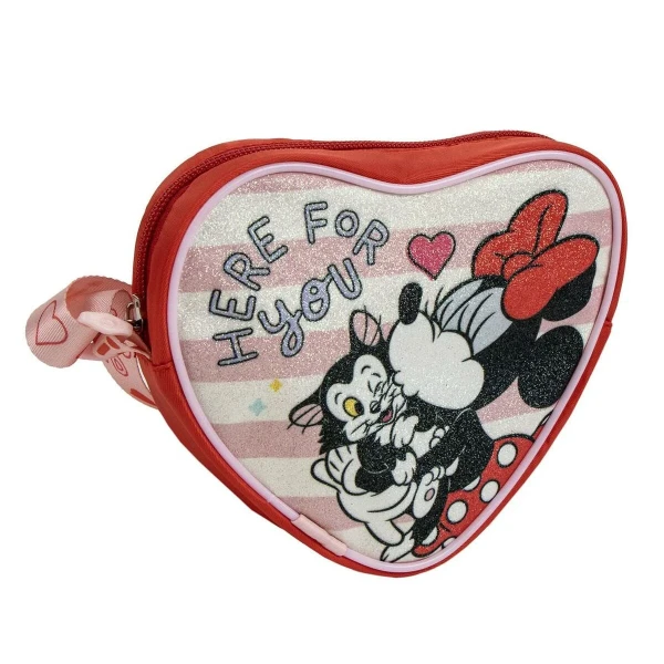 Bolso Bandolera Minnie Mouse Rojo 15,0 x 14,0 x 4,0 cm