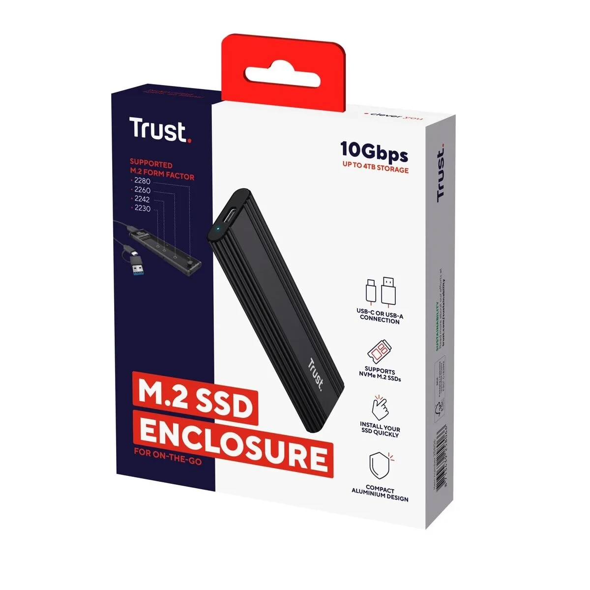 Caja Externa Trust 25806 Negro