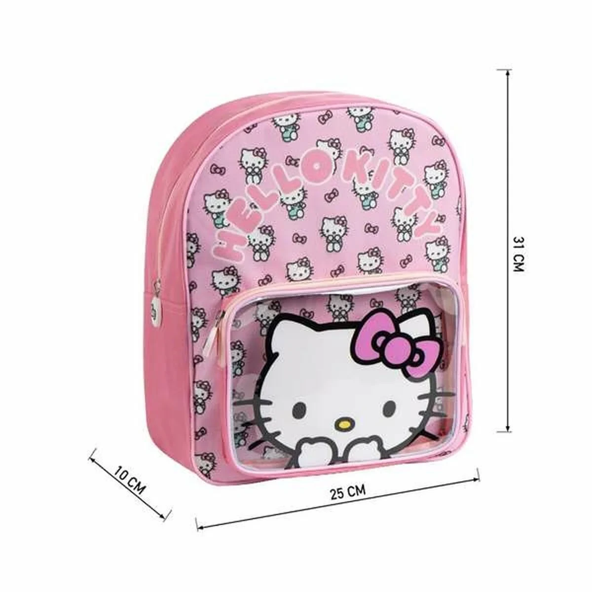 Mochila Escolar Hello Kitty Rosa