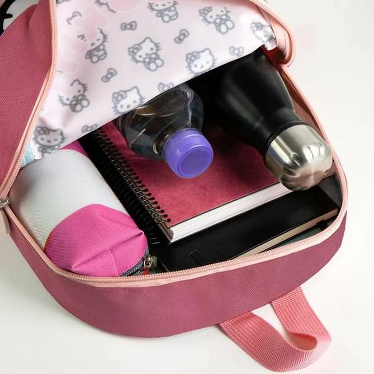 Mochila Escolar Hello Kitty Rosa