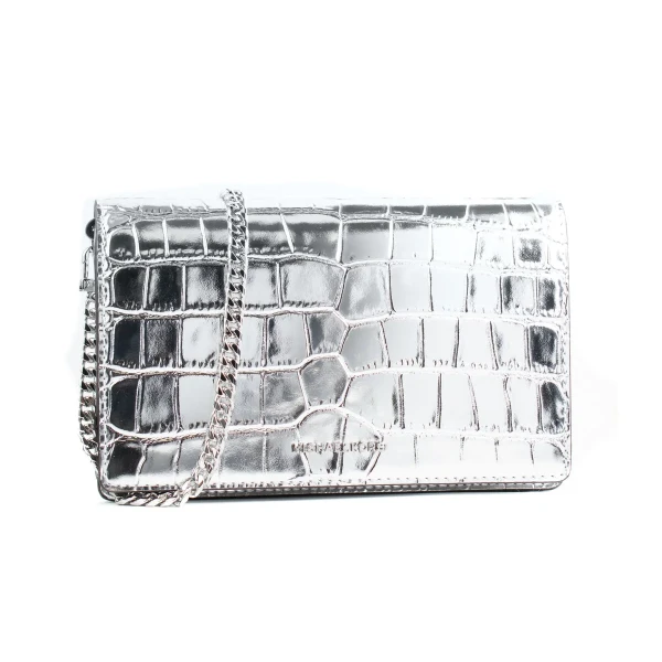 Bolso Bandolera Michael Kors 32F4SJ6C8K-SILVER Gris 22 x 14 x 6 cm