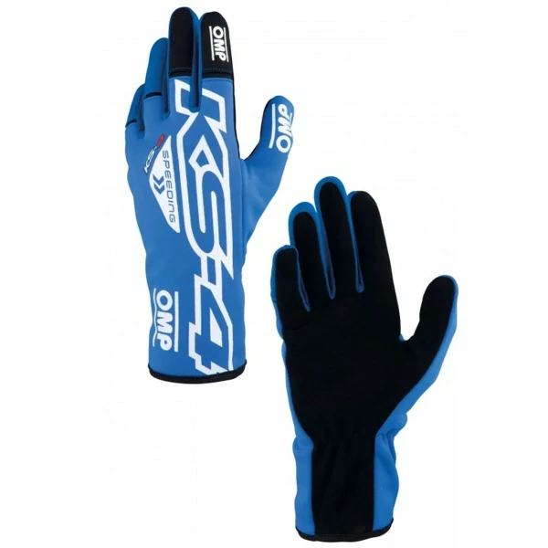 Guantes de Karting para Niño OMP KS-4 Azul Blanco 4