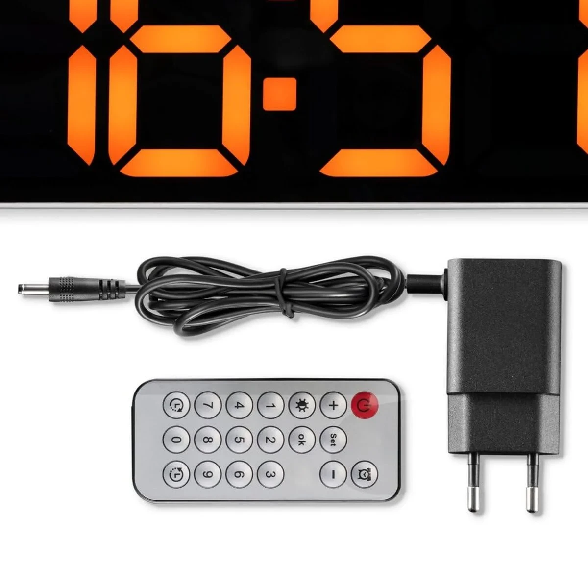 Reloj de Pared con Termómetro Hama 00222224 Blanco Negro