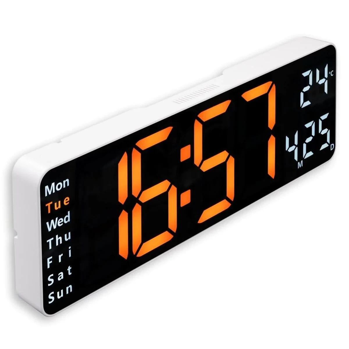 Reloj de Pared con Termómetro Hama 00222224 Blanco Negro