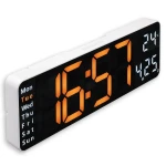Reloj de Pared con Termómetro Hama 00222224 Blanco Negro