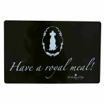 Tapete Trixie Have a royal meal Negro Plástico 44 × 28 cm