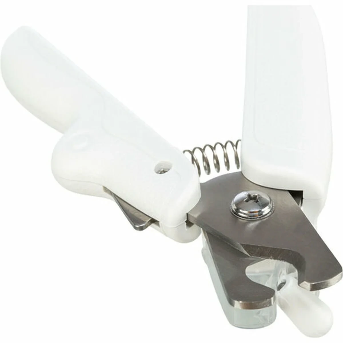 Cortaúñas con LED para Mascotas Trixie Acero Inoxidable Plástico 15 cm Blanco