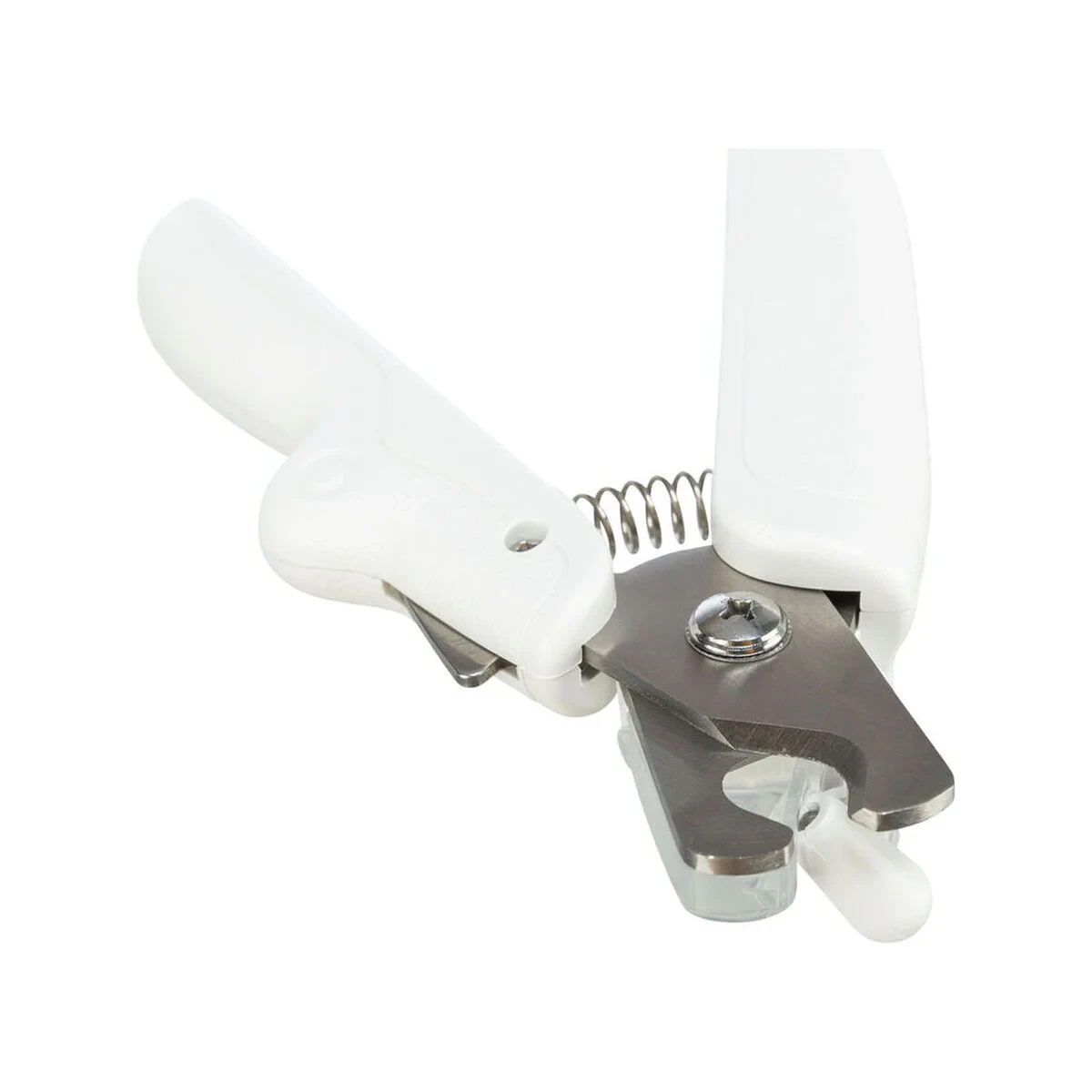 Cortaúñas con LED para Mascotas Trixie Acero Inoxidable Plástico 15 cm Blanco