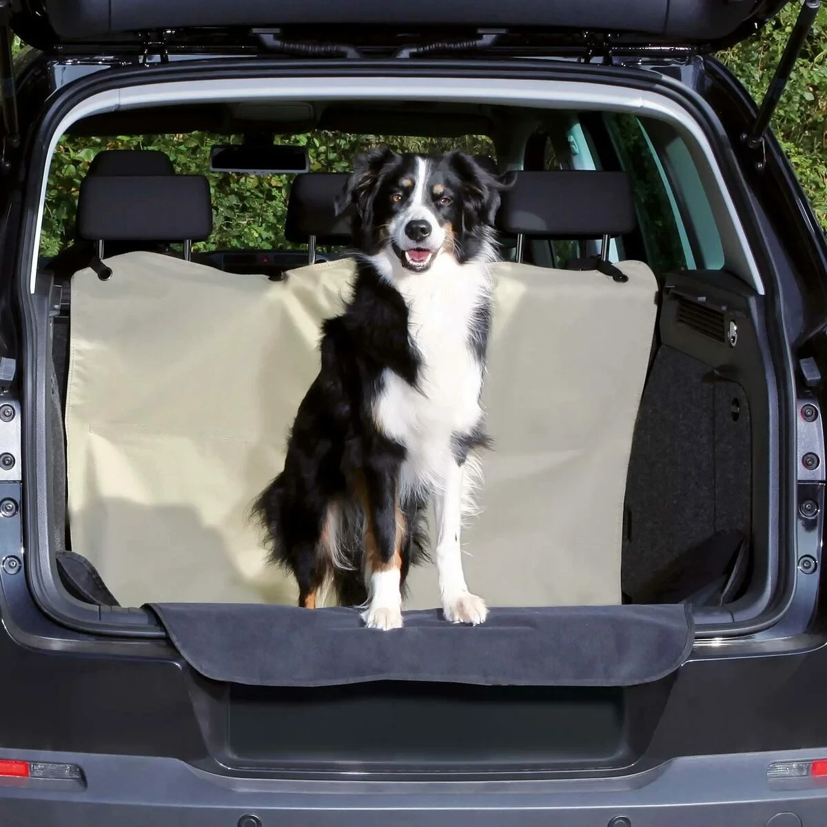 Funda Protectora de Coche para Mascotas Trixie Negro Beige 180 x 130 cm