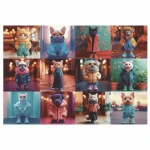 Puzzle Educa 20219 Fashion Animals 200 Piezas