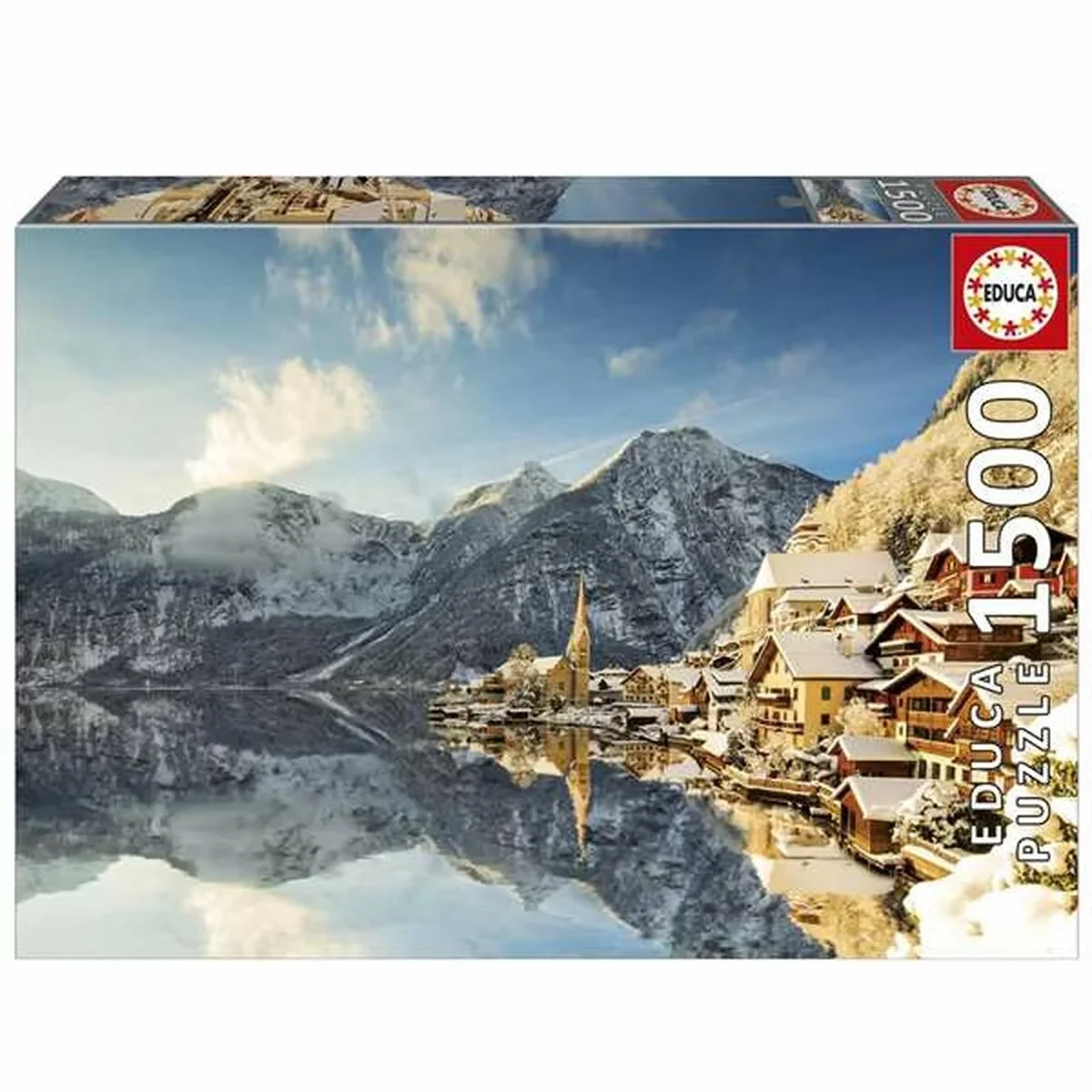 Puzzle Educa Winter in Hallstatt, Austria