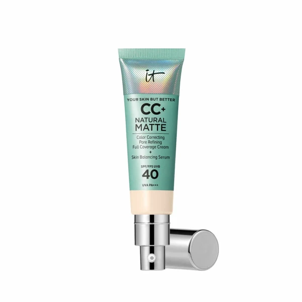 Crema Hidratante CC Cream It Cosmetics CC+ NATURAL MATTE Fair Ivory Spf 40 32 ml