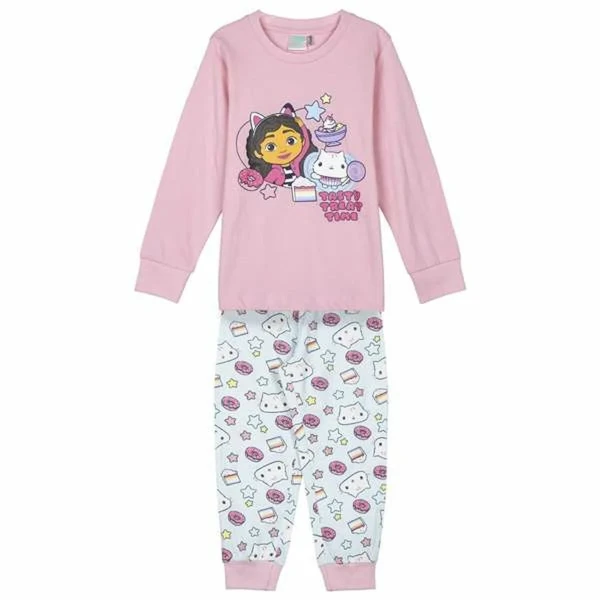 Pijama Infantil Gabby's Dollhouse Rosa 4 Años