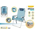 Silla de Playa Aktive 64 x 63 x 43 cm Celeste